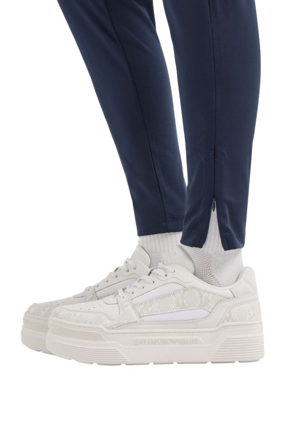 Женский теннисный костюм EA7 Woman Jersey Tracksuit - navy blue