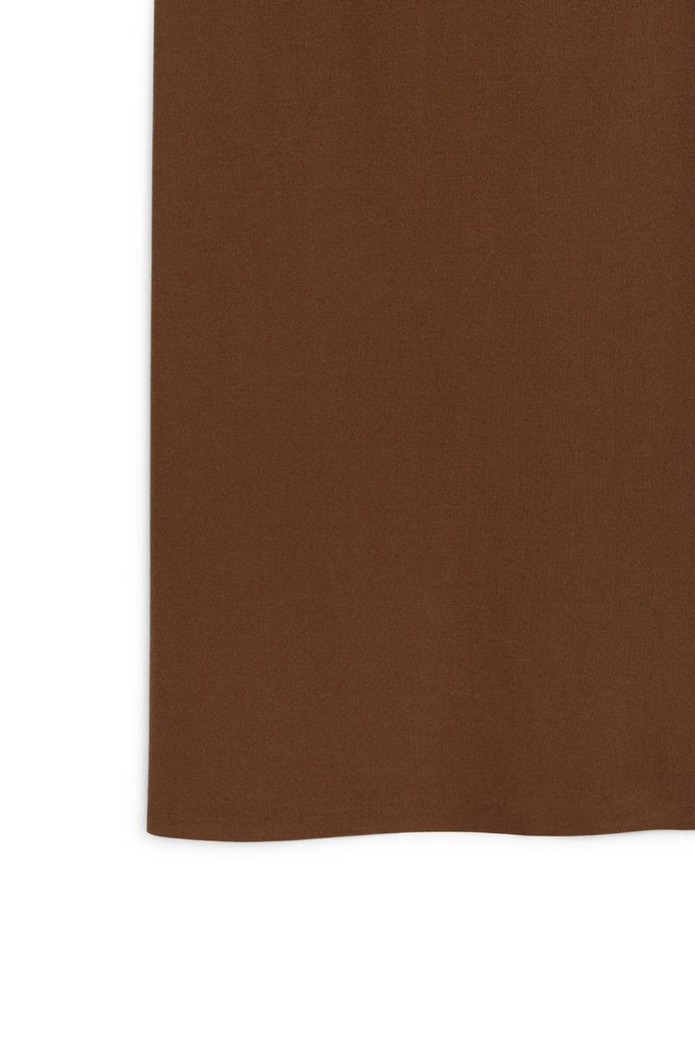 Massimo Dutti Эластичная юбка-миди из шерстяной смеси - Limited Edition, цвет табака