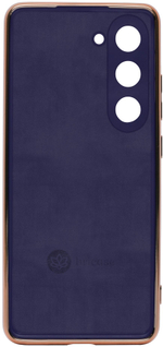 Стильный глянцевый чехол для SAMSUNG GALAXY S23 (не ULTRA/ FE/ PLUS!) с кольцом-подставкой и бархатной подкладкой