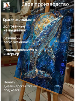 Картина "Волчий свет", галерейная 50х70см 1шт.