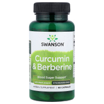 Swanson Vitamins, куркумин и берберин с чёрным перцем, 60 капсул