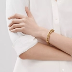 Браслет из жёлтого золота 18k, Tiffany 💠 Hard Wear Large - Единственный в наличии