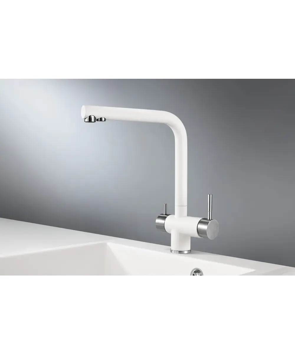Кухонный смеситель Kuppersberg NERO WHITE фото 2