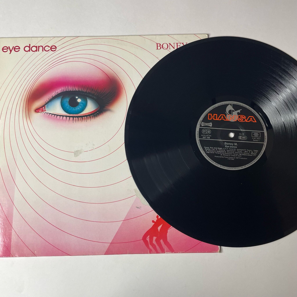 Винтажная виниловая пластинка LP Boney M Бони М Eye Dance (Germany 1985) Todos Buenos
