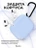 Чехол для Airpods 3 Gurdini силиконовый с карабином Голубой