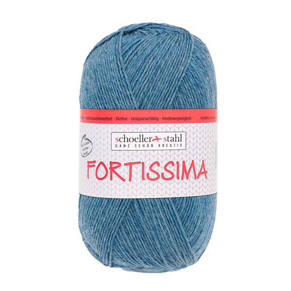 Пряжа Austermann (Аустерманн) Fortissima 100 / уп.5 мот. по 100 г, 420м, джинс