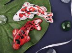 Набор для вышивания нитками Panna, Живая картина Броши. Карпы кои, 3.7x7.5 см