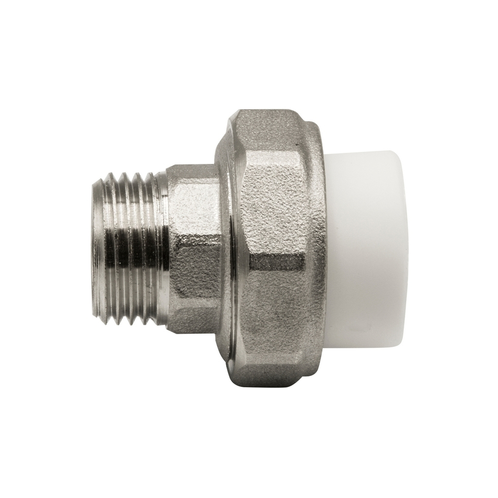 Муфта комб. разъемная, нар 20х1/2" EVER®  БЕЛЫЙ (Россия)