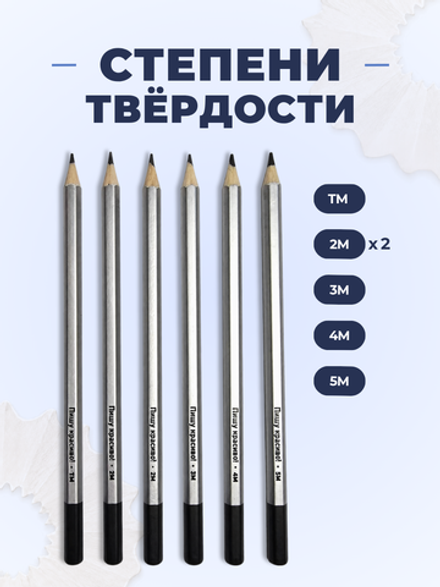 Набор графитовых карандашей "Пишу красиво!", шестигранные, 6 шт.