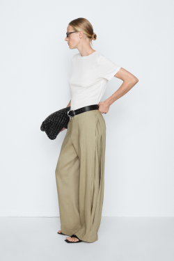 Massimo Dutti Футболка с коротким рукавом - STUDIO - STUDIO, натуральный/кремовый