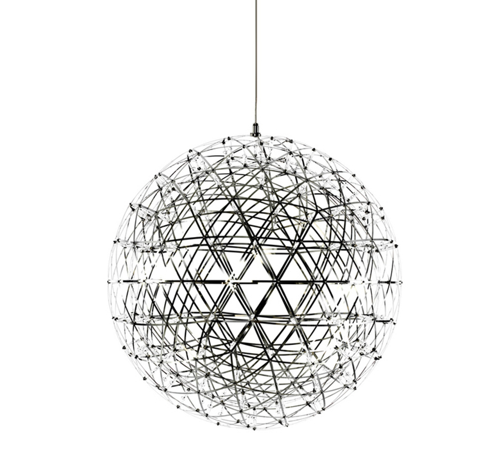 Подвесной дизайнерский светильник Raimond от Moooi (серебряный, D 100 cm)