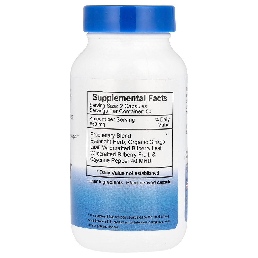Christopher's Original Formulas, черника, 100 вегетарианских капсул
