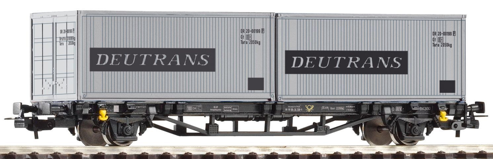 Грузовая платформа с контейнерами Deutrans DR IV 2x20'