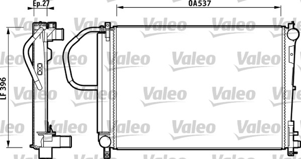 VALEO - 732883-VAL - Hladnjak, hladenje motora - Povrat artikla narucenog iz Njemacke nije moguc.