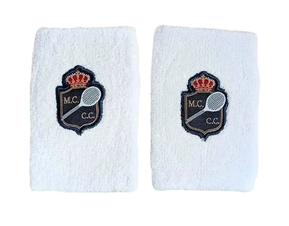Напульсник теннисный Monte-Carlo MCCC Logo 2P - white