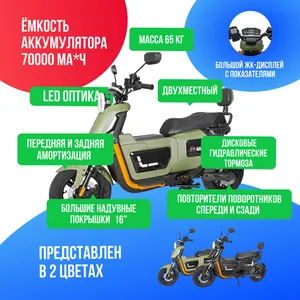 Электроскутер MAIKAOLIN U2 PRO 1500W (60V/70Ah) - Зелёный фото №4