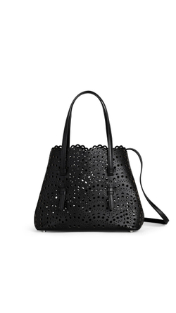 ALAÏA СУМКА MINA 25 ИЗ ТЕЛЯЧЬЕЙ КОЖИ, ЧЕРНЫЙ