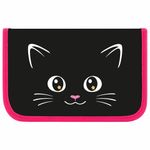 Пенал ПИФАГОР, 1 отделение, ламинированный картон, 19х11 см, "Dark kitten", 273467