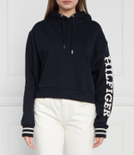 Худи REG MONOTYPE SLV CROP HOODIE Tommy Hilfiger - темно-синий(WW0WW39140)
