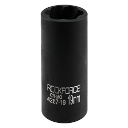 Головка ударная двухсторонняя 1/2'', 19мм (6гр.) RockFORCE RF-4267-19