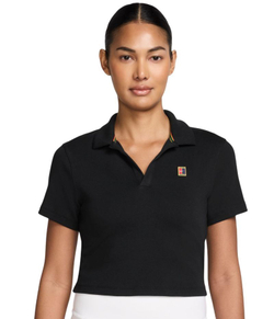 Женское поло Nike Court Heritage - black