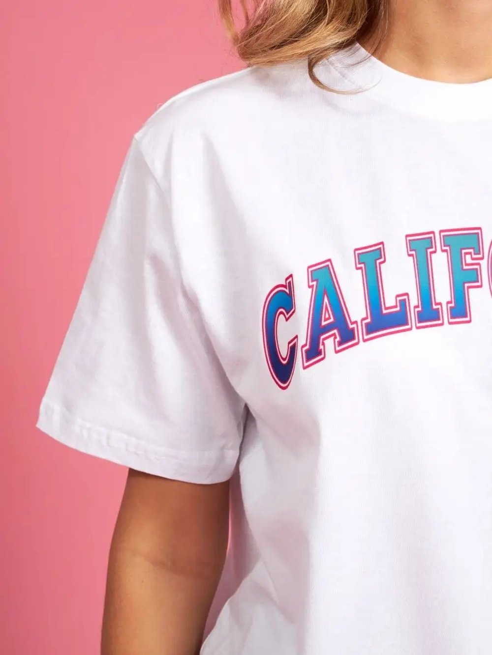 Футболка женская калифорния california белая оверсайз