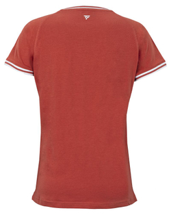 Женская теннисная футболка Tecnifibre Team Stretch - terracotta