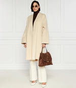 Хлопковое пальто Weekend MaxMara - бежевый(250160116)