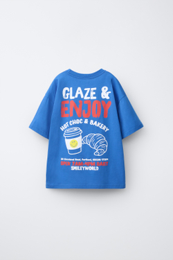 ZARA ФУТБОЛКА SMILEYWORLD®, СИНИЙ