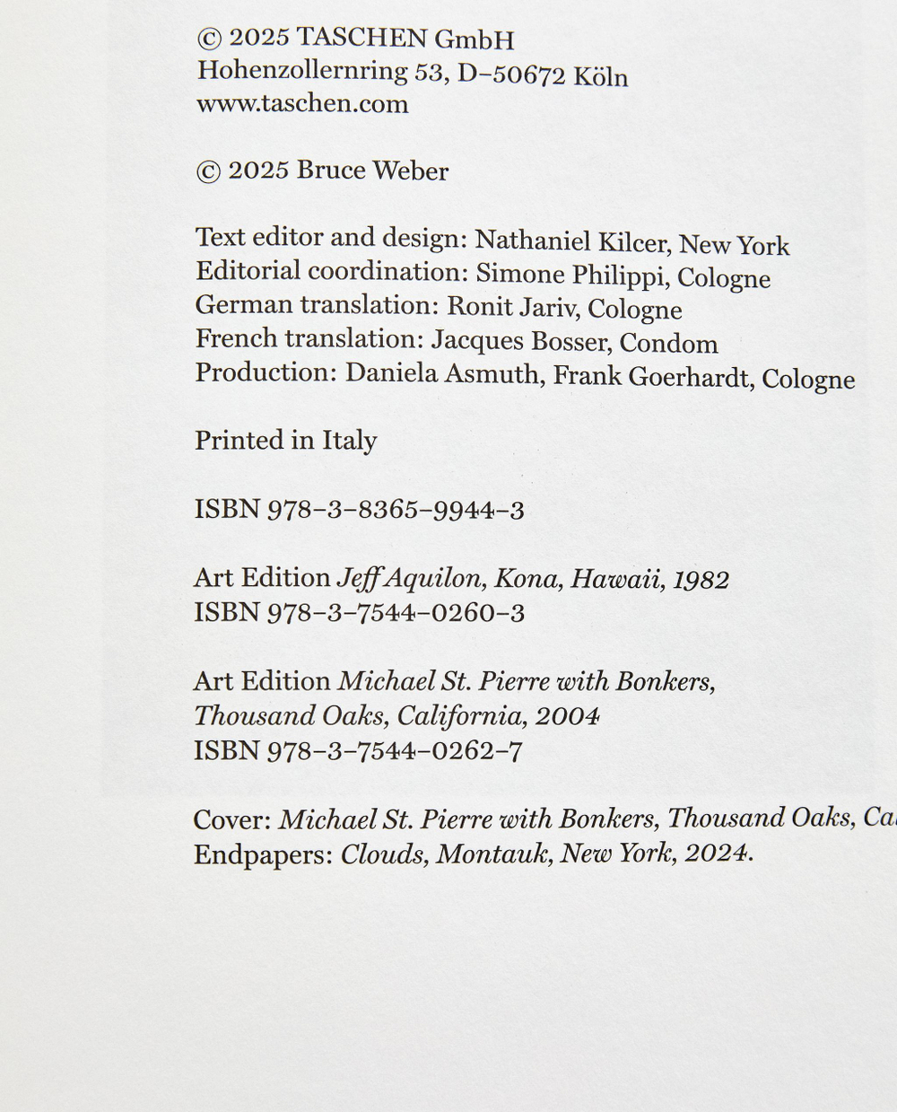 Bruce Weber: My Education. Большой фотоальбом (издание Taschen Zara Home, фото 2