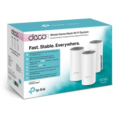 TP-Link Deco E4 (3-pack) Домашняя Mesh Wi-Fi система AC1200