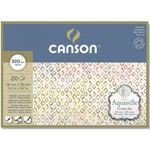 Блок для акварели AquarellCP Fine 300 г/м², A3+ 50х36 см, склейка с четырех сторон 20 л, мелкозернистая, Canson C400106441
