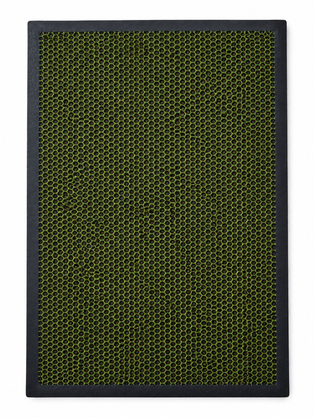 Коврик напольный Zalel «Кольчуга», 45×75 см, зелёный/оранжевый, арт. KD103