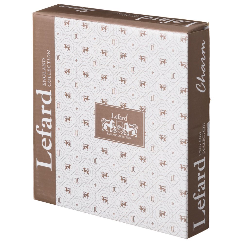 НАБОР ТАРЕЛОК ЗАКУСОЧНЫХ LEFARD "CHARM" 2 ШТ. 20*3 СМ (С ЗОЛОТОЙ ЛИНИЕЙ)