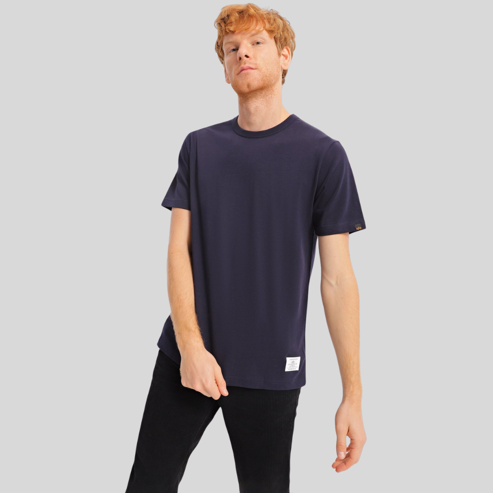 Футболка Alpha Industries Essential Gen II Replica Blue (Синяя)