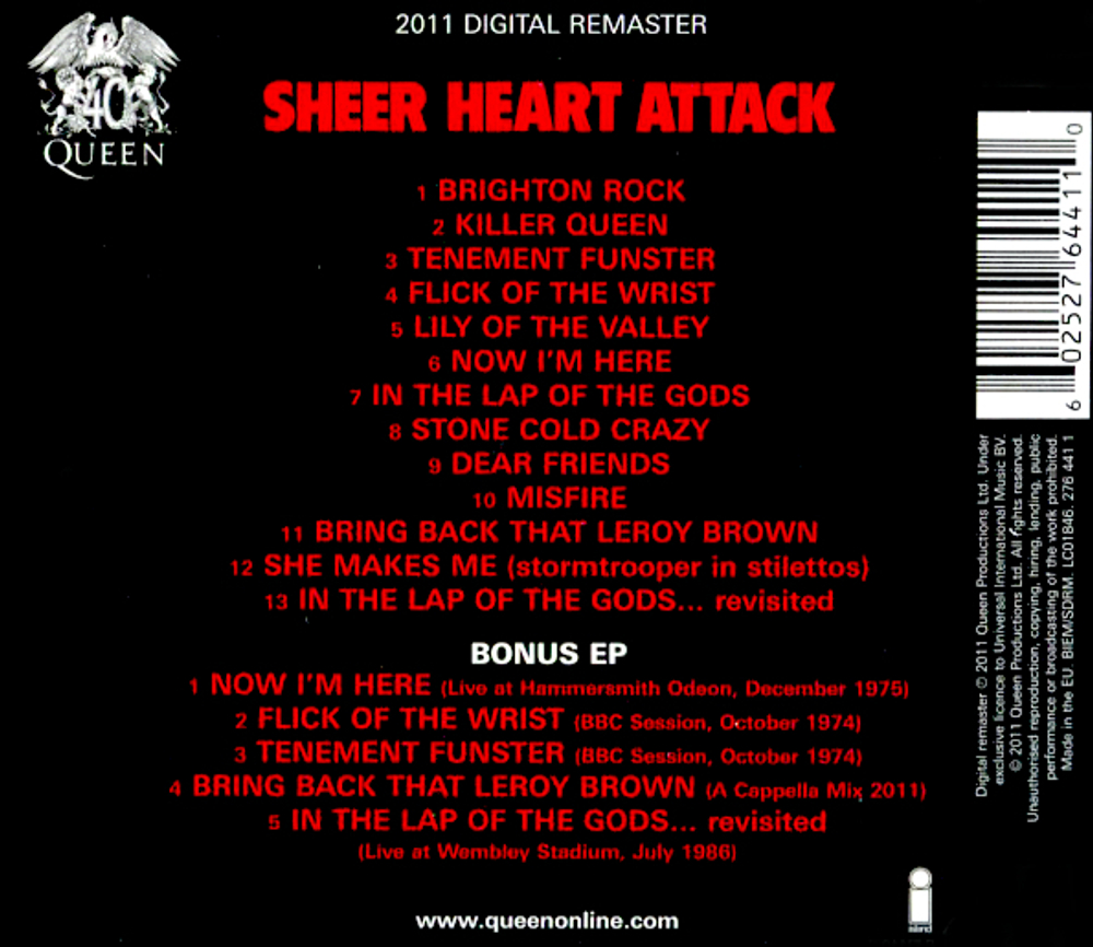 Queen / Sheer Heart Attack (Deluxe Edition)(2CD)