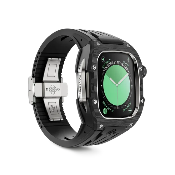 Корпус для Apple Watch RSCIII46 - Серебристый/Карбон