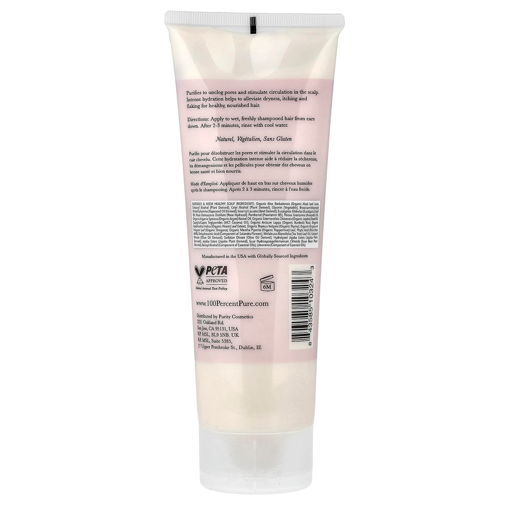 100% PURE, Кондиционер для здоровья кожи головы из репейника и нима, 236 мл (8 жидк. Унций)