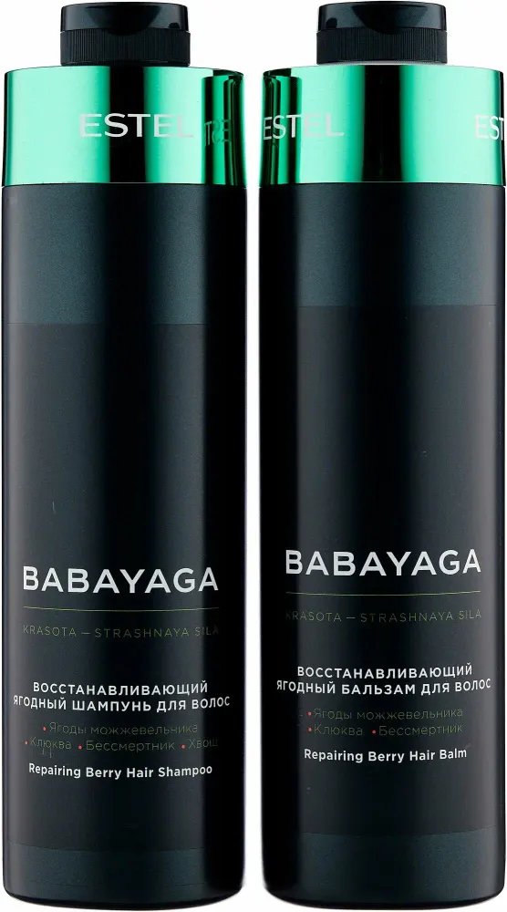 Набор для волос восстанавливающий Babayaga, Estel (Шампунь - 1000 мл., Бальзам - 1000 мл.) Набор для волос восстанавливающий Babayaga, Estel (Шампунь - 1000 мл., Бальзам - 1000 мл.)