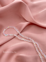 Бусины стеклянные биконусы на нити crystal AB прозрачный хамелеон