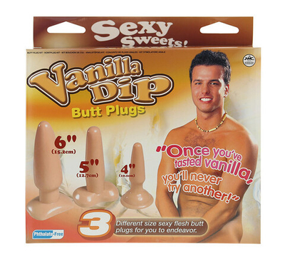 Набор втулок Vanilla Dip (телесный) (Цвет: телесный)