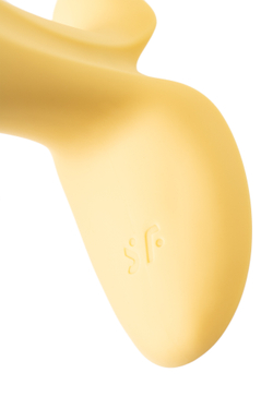 Анальный вибратор Satisfyer Intensity Plug, силикон, желтый, 9 см