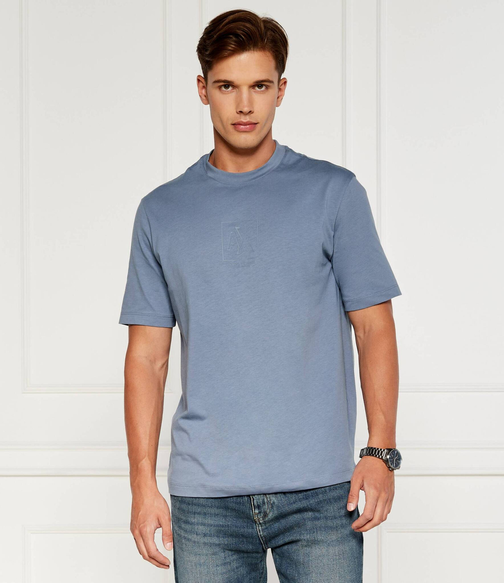 Футболка Armani Exchange - голубой(6DZTLE ZJ9JZ)