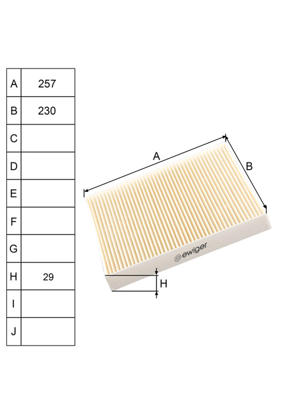 EWIGER - EW111070010-EWI - Filter, cabin air
