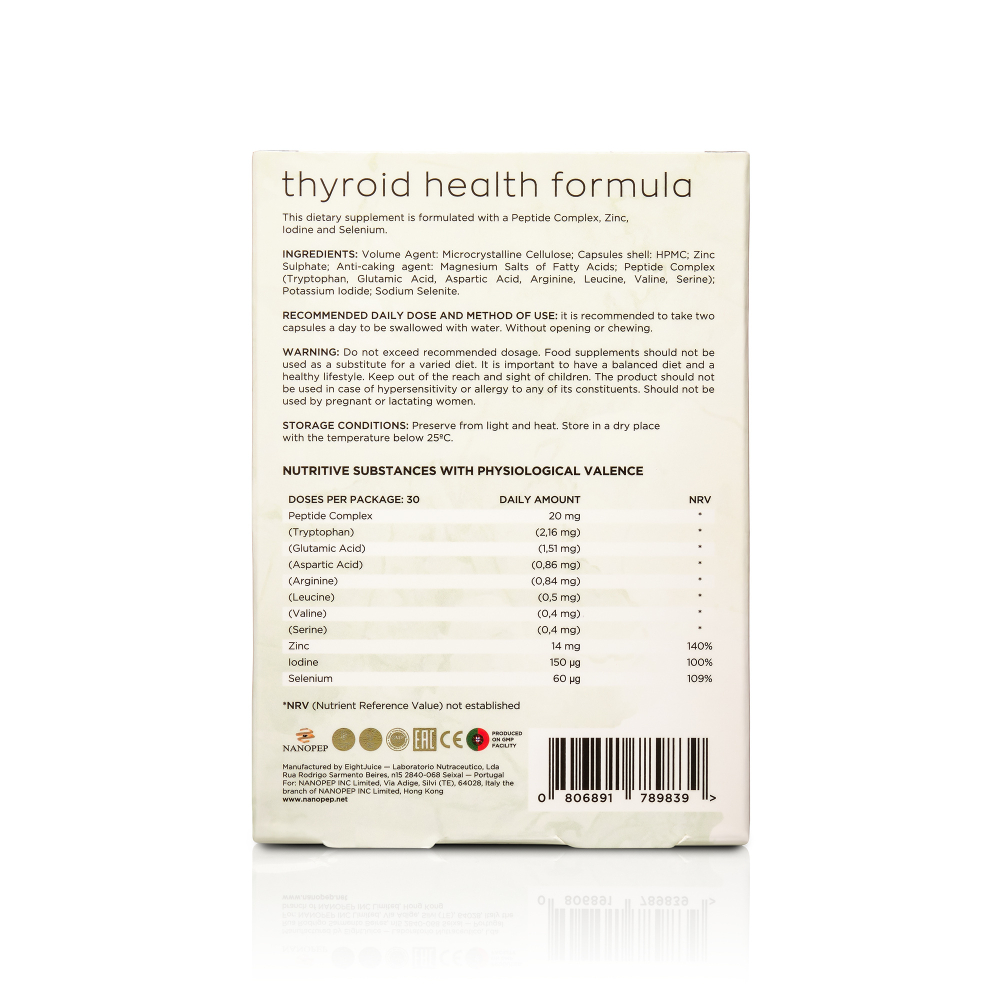 Nanopep thyroid health formula 60 caps (пептиды).