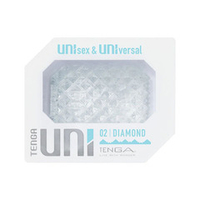 Прозрачный мастурбатор-стимулятор Tenga Uni Diamond UNI-002