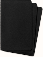 Блокнот Moleskine Cahier Journal (QP318) 13х21 cм нелинованный черный (3 шт.)