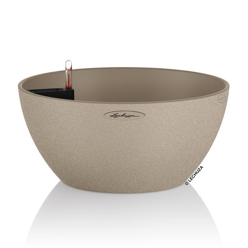 Кашпо Lechuza "Cubeto Color Complete sandy beige" (пластик), D40xH18 см