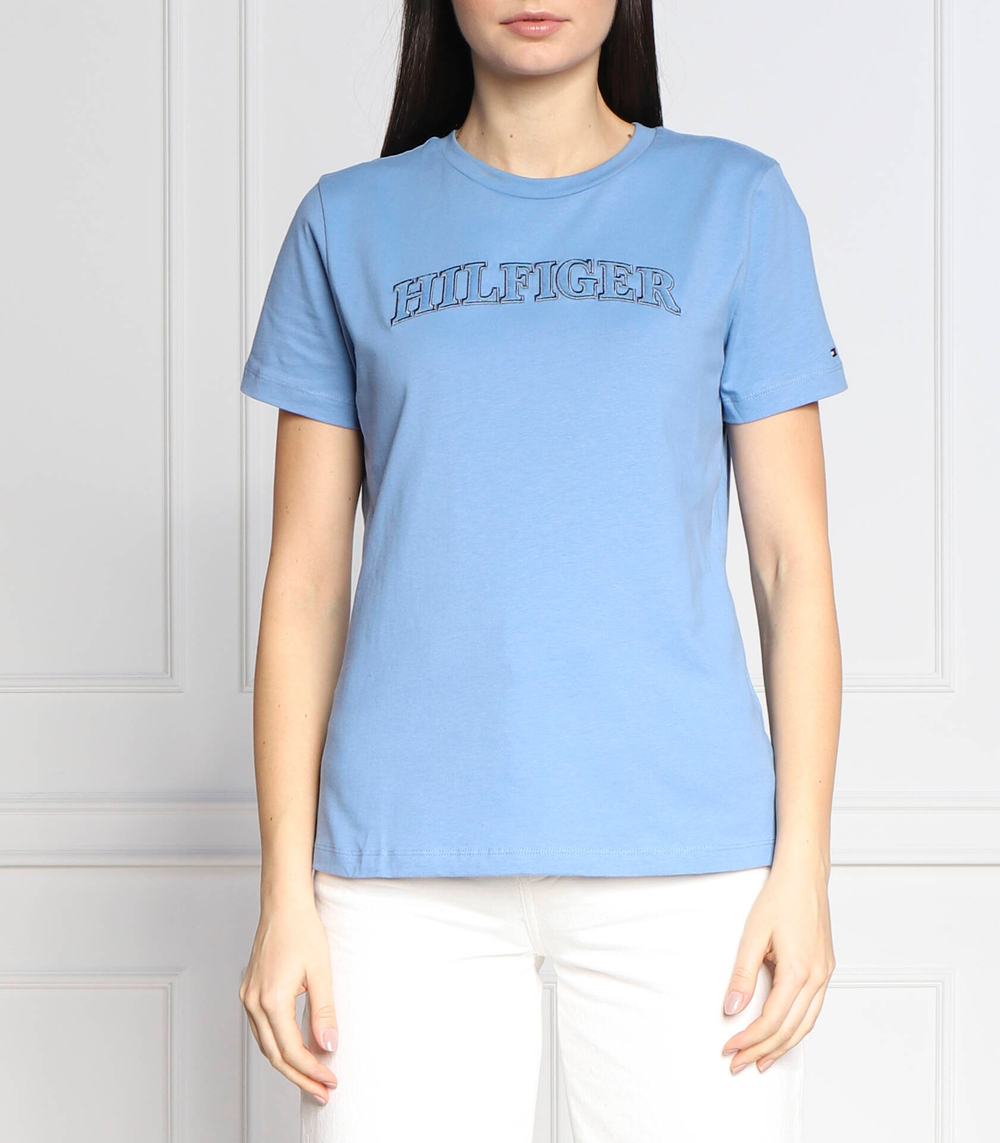 футболка tonal Tommy Hilfiger - голубой(WW0WW37562)