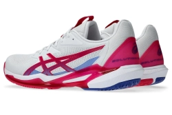 Женские теннисные кроссовки Asics Solution Speed FF 3 - white/bright rose